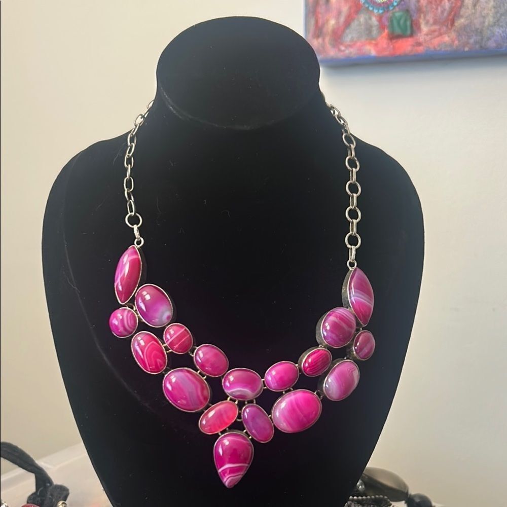 Pink Gemstone Necklace